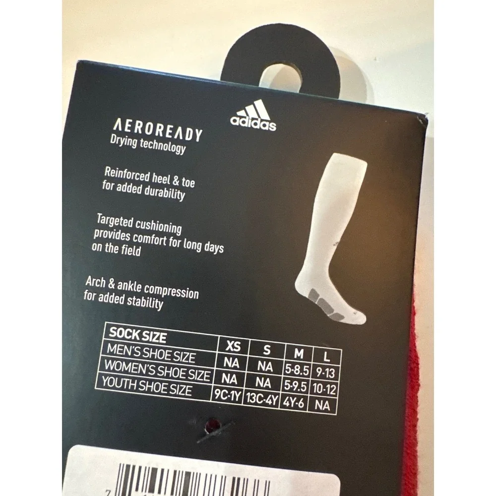 adidas Icon Over The Calf To‎ Knee Baseball/Softball Utility Socks Red L NEW